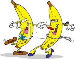 Royalty Free Clipart Image of Dancing Bananas | Inlay ...