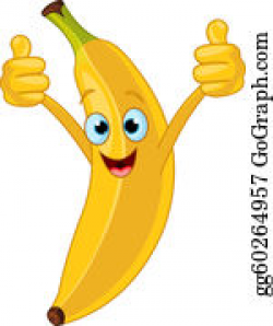 Banana Clip Art - Royalty Free - GoGraph