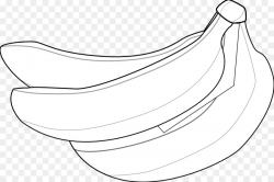 Banana Clipart Black And White clipart - Drawing, Banana ...