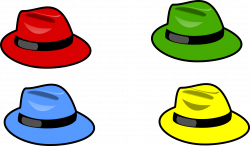 Six Thinking Hats Clothing Clip art - Four-color hat 1920*1125 ...