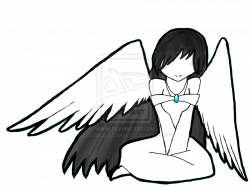 Anime Drawing Black and white Clip art - Angel Black And White 900 ...