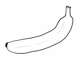 Public Domain Clip Art Image | Single line art Banana | ID ...