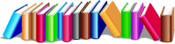 Rows of books clipart