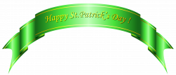 Happy St Patricks Day Green Banner PNG Clipart | Gallery ...