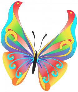 Butterfly Art PNG Clipart | Gallery Yopriceville - High-Quality ...