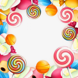 Candy Border, Candy, Frame, Decorative Embellishment PNG ...