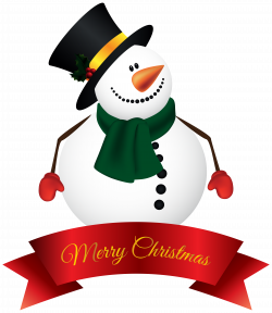 Snowman Banner PNG Clipart Image | Gallery Yopriceville - High ...