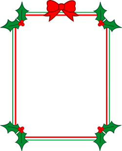 Christmas Border - Coloring Pages Zone