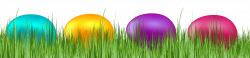Grass with Easter Eggs Transparent PNG Clip Art Image | Gallery ...