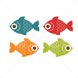 Clipart - Fishing / Fish / Camping Clipart (Single Clipart ...
