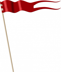 Banner | Free Stock Photo | Illustration of a red flag | # 7367