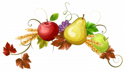 Autumn Fruits Decoration Clipart PNG Image | Gallery Yopriceville ...