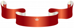 Red Banner with Crown PNG Clipart Image | Gallery Yopriceville ...
