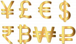 Currency Symbols Transparent Clip Art Image | Gallery Yopriceville ...