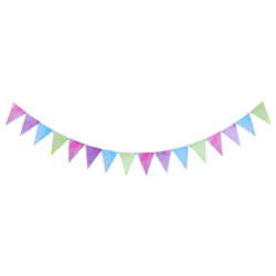 WERNNSAI Pastel Banner - Colorful Party Supplies Pennant Flag Bunting for  Birthday Party Wedding Baby Shower Living Room Decoration Indoor, 4 colors,  ...