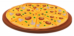 Pizza with Mushrooms PNG Clipart | Gallery Yopriceville - High ...