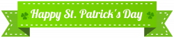 Happy St Patrick's Day Banner PNG Clip Art Image | Gallery ...