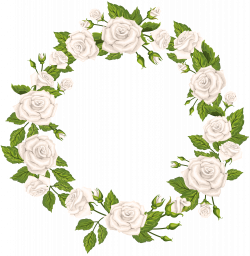 Roses Border White PNG Clip Art | Gallery Yopriceville - High ...