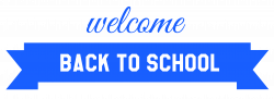 Blue Welcome Back to School Banner PNG Image | Gallery Yopriceville ...