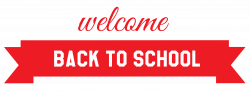 Red Welcome Back to School Banner PNG Image | Gallery Yopriceville ...
