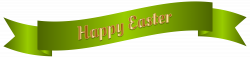 Green Happy Easter Banner PNG Clip Art Image | Gallery Yopriceville ...