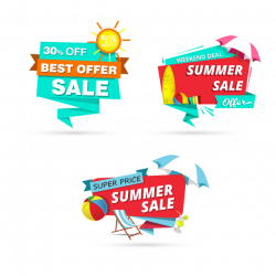 Summer Element Graphics, Banner Design, Summer, Sale PNG and Vector ...