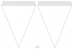 Clipart - Triangle pennant banner template