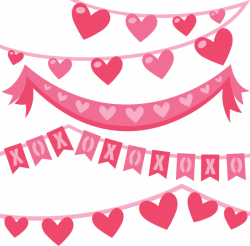Valentines Day Clipart Banner | Letters Format