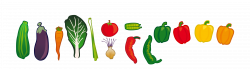 28+ Collection of Vegetable Clipart Border | High quality, free ...