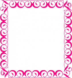 pink floral borders | Stylish,pink,border clip art - vector clip art ...