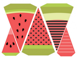 Watermelon Banner | Printables | Watermelon birthday ...