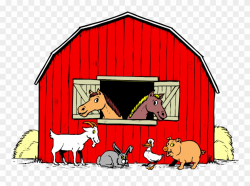 Barn With Animals Clipart - Png Download (#3801594) - PinClipart