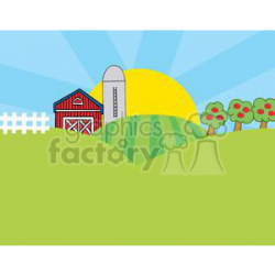 Country Farm clipart. Royalty-free clipart # 379415