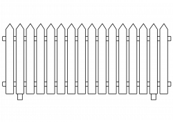 28+ Collection of White Picket Fence Clipart | High quality, free ...