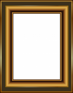 Brown and Gold Classis Transparent PNG Frame | Gallery Yopriceville ...
