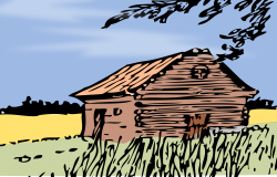 Clipart - Autumn barn