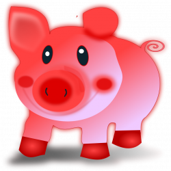 Pig Clip Art | Free Stock Photo | Illustration of a cartoon pig ...