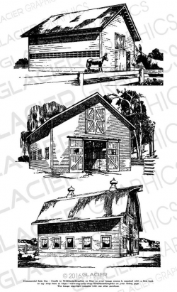 3 Barn Illustrations Vintage Barn Clipart Vector Copyright Free Printable  Barn Illustrations Digital Download Barn Drawings Vector Barn