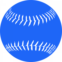 Blue Softball 2 Clip Art at Clker.com - vector clip art online ...