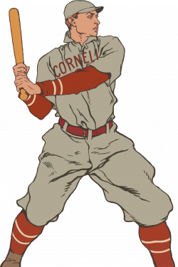 Clipart - Vintage Baseball Player