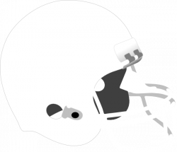 White+grey Football Helmet Clip Art at Clker.com - vector clip art ...