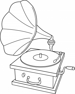 Old Record Player Drawing at GetDrawings.com | Free for personal use ...