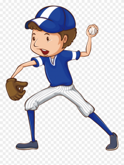 Clipart Free Library Baseball Clip Drawing - Baseball Player ...
