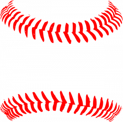 Red Baseball Stitching Clip Art at Clker.com - vector clip art ...