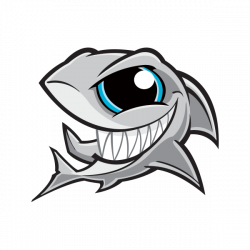 Printed vinyl Angry Shark Smile | Stickers Factory