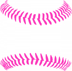 Bright Pink Baseball Stitching Clip Art at Clker.com - vector clip ...