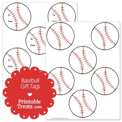 Free Printable Baseball Gift Tags from PrintableTreats.com ...