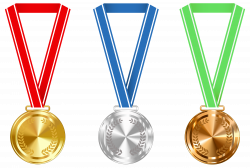 Gold Silver and Bronze Medals PNG Clipart Image | Places to Visit ...