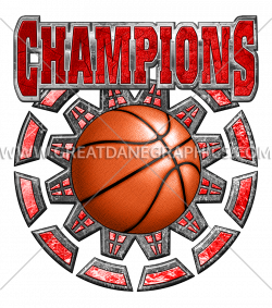 Basketball Champions | Production Ready Artwork for T-Shirt Printing