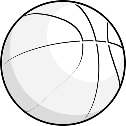 Lovely Of Half Basketball Clipart Black And White | Letters Format